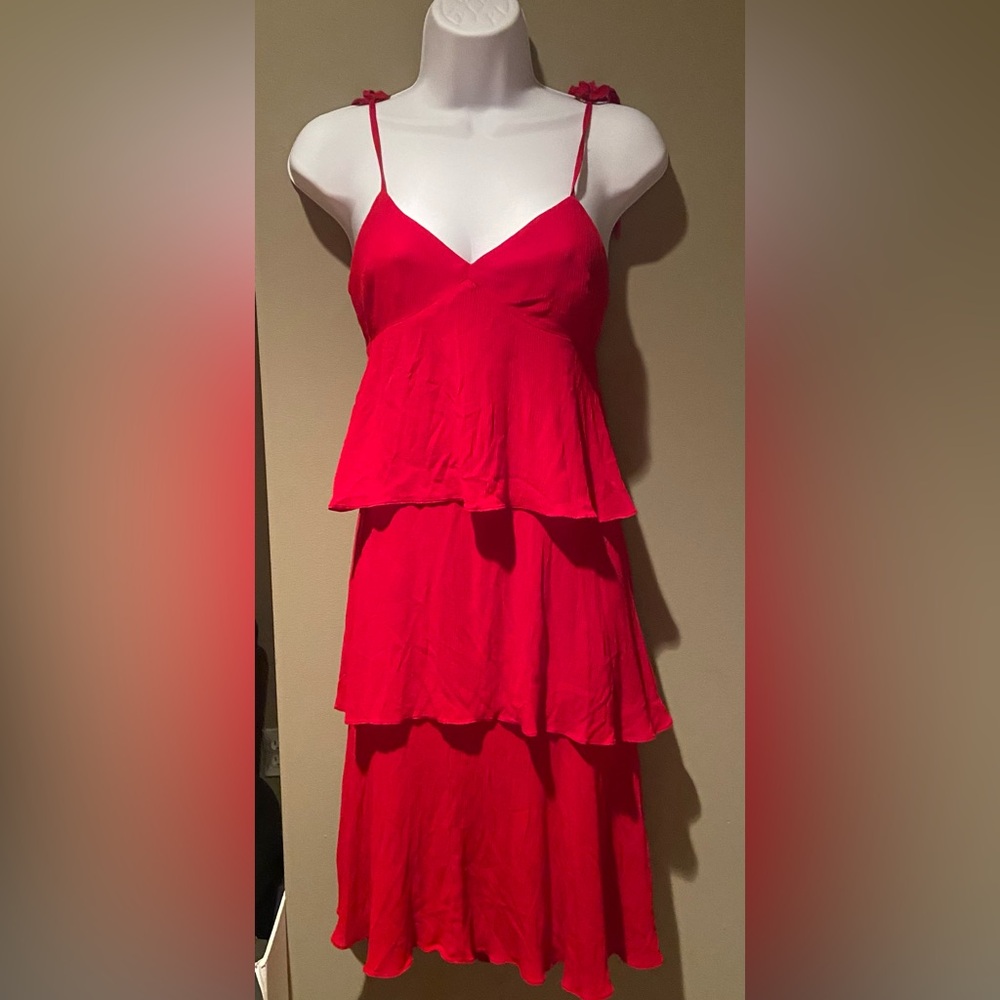Club Monaco  Red Sleeveless  Flirty Sundress with straps-Summer Fun  Look!